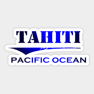 TAHITI Pacific Ocean Sticker